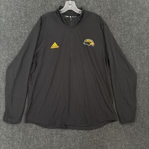 Southern Miss Golden Eagles Pullover Men's XL Black 1/4 Zip Adidas AEROREADY